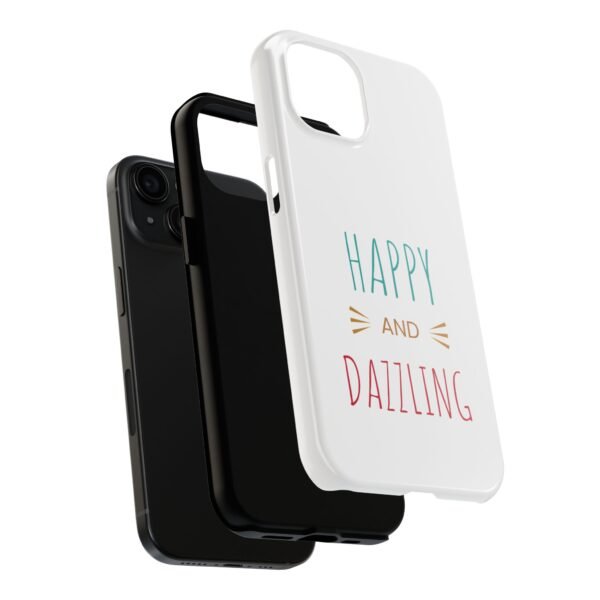 Happy and Dazzling Tough Phone Case - Durable, Fun Design for Everyday Protection