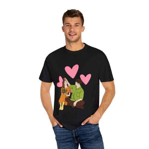 Love Vibes Graphic Unisex T-Shirt - Perfect for Couples and Valentine's Day - Image 4