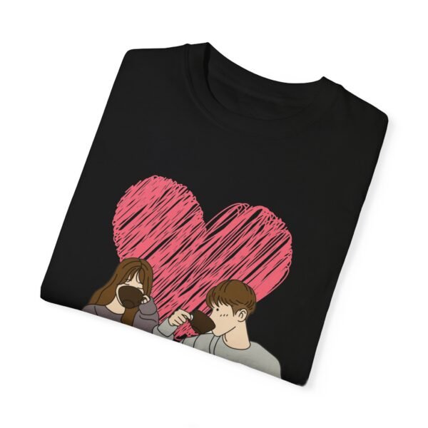 Romantic Couple Graphic T-Shirt - Perfect for Valentine's Day and Everyday Love - Image 3